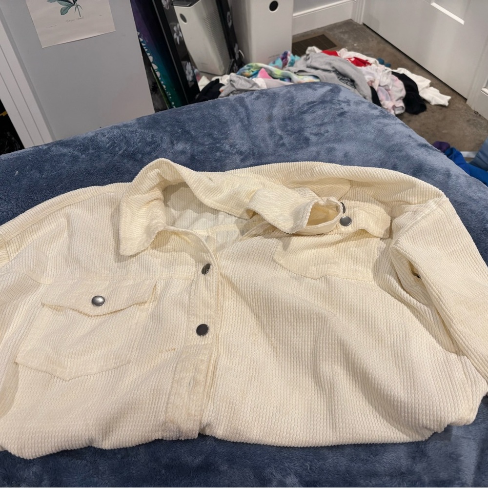 Rue21 Off-White Textured Jacket